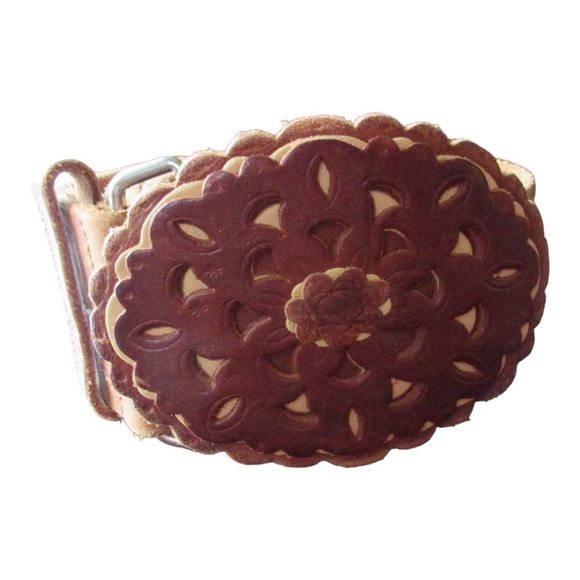 Abercrombie & Fitch Brown Leather Belt With Leather Buckle - Picture 1 of 10